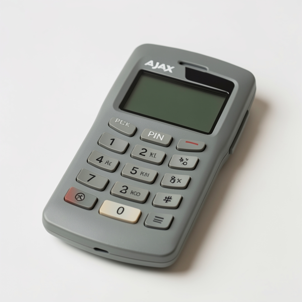 Ajax KeyPad Plus kablosuz PIN ve kart erişim klavyesi gri renk