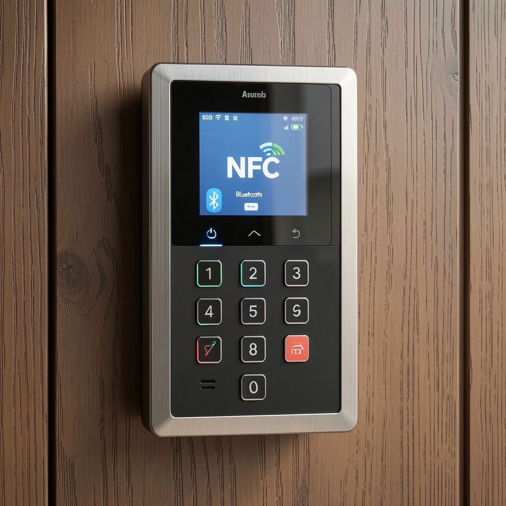 NFC ve Bluetooth destekli modern kapı giriş kontrol paneli